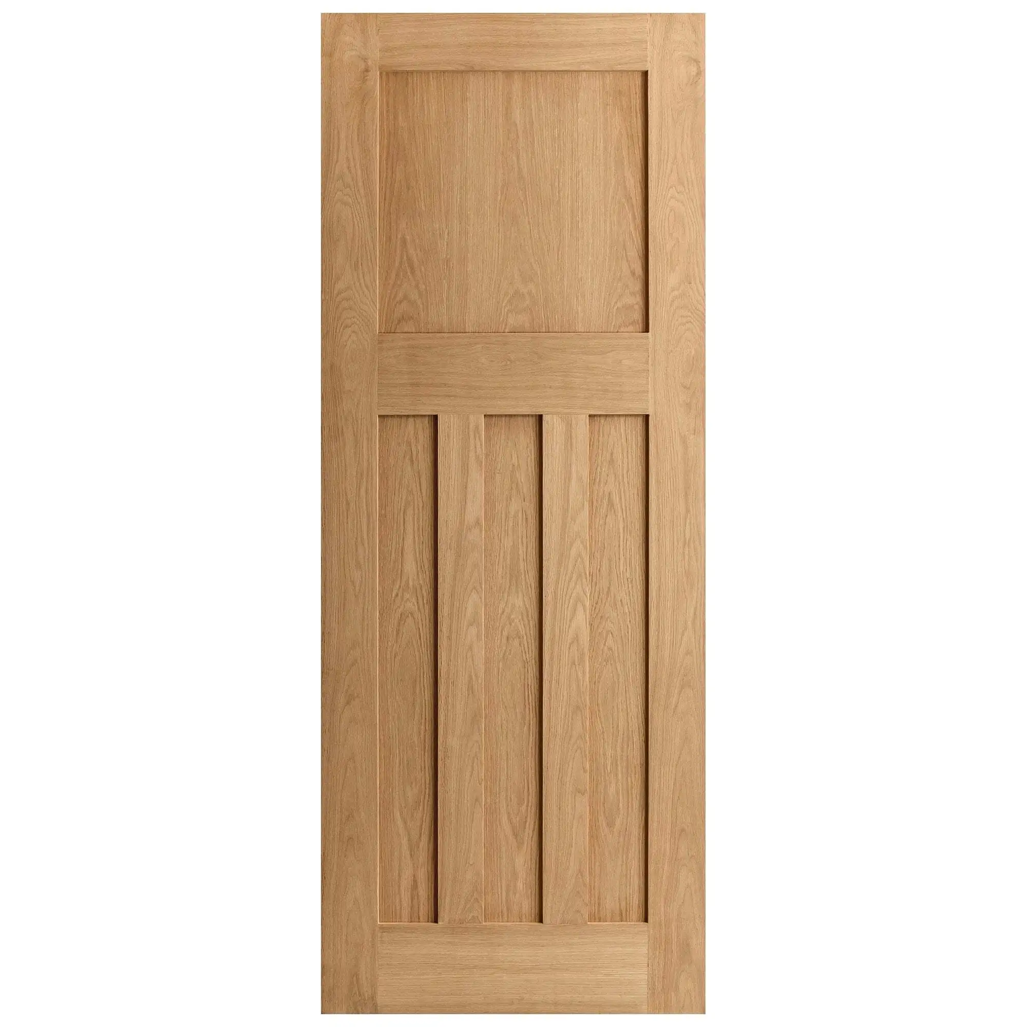 AllandCabinet Modern Style White Oak Internal Door 4 Panel Living Room Door 1