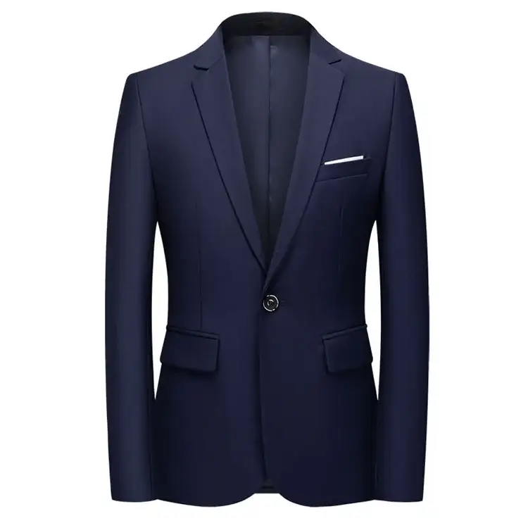 Casual Blazer Suit Jackets 2 Button Business Work Coats For Men 1