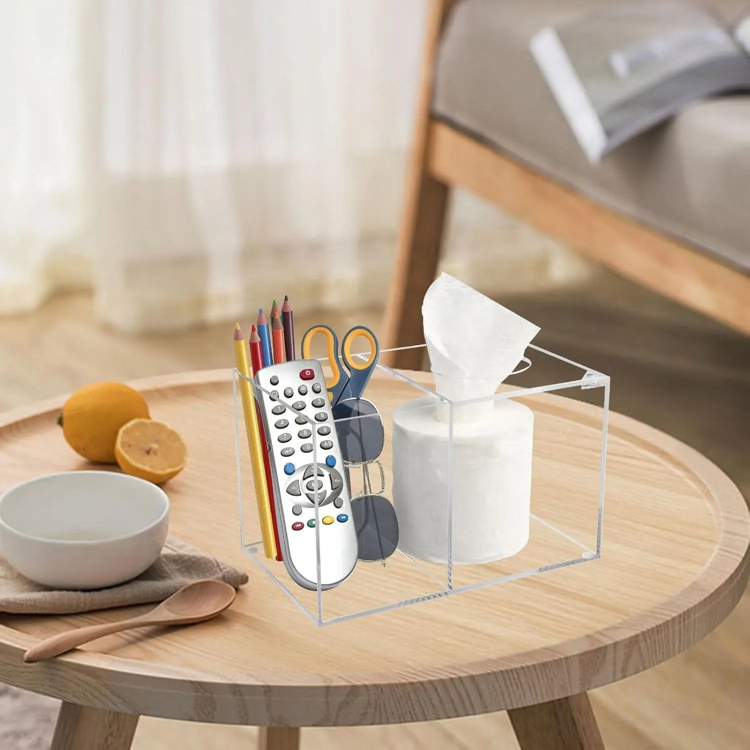 Acrylic Tissue Box Square Customized by HQ ACRYLIC 3