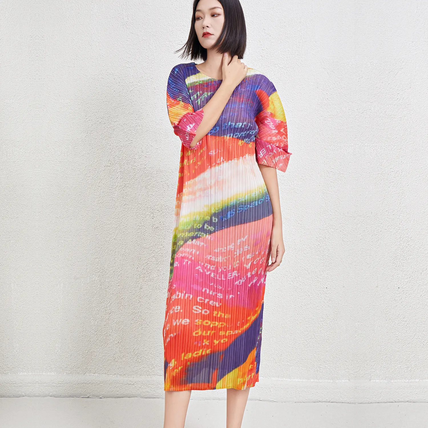 Green Pleated Gown 3-7working Days - - Pleats Clothing 2