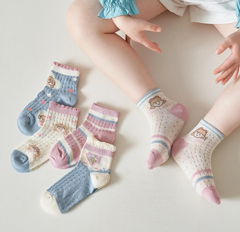 Chaussettes d'été respirantes en coton personnalisées pour bébé - Chaussettes en tricot doux pour enfants 1
