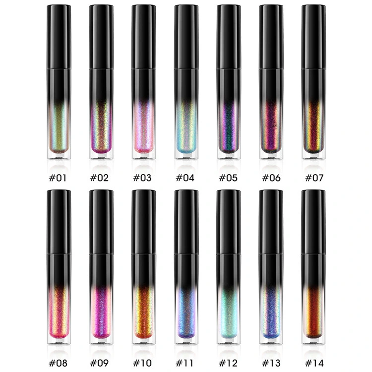 Mlm Custom Makeup New Hot Sell High Pigment Optical Chameleon Liquid Waterproof Shimmer Vegan Private Label Lip Gloss 1