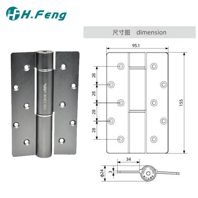 Pivot Hinges for Wooden Doors WNEE - - Hongfeng 7