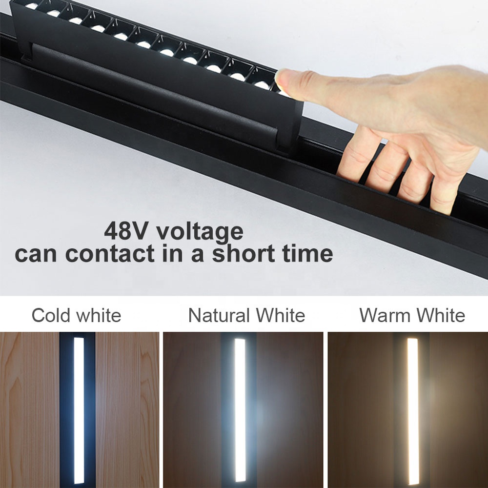 Éclairage de maison intelligente moderne, Tuya Zigbee Magnetic Track Light 3000K / 4000K / 6000K