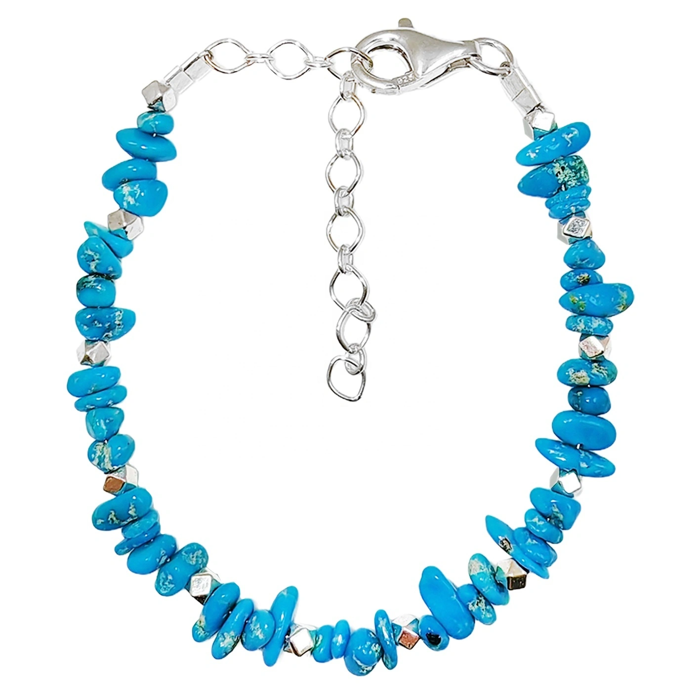 Natural Turquoise Women's Bracelet With Delicate S925 Silver And Turquoise Beautiful Silver Jewelry Bracelet 1