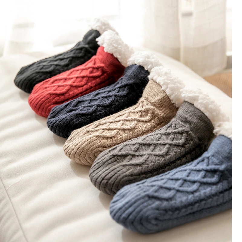 Winter Thicker Anti-slip Warm Custom Colors Socks - Men Women 1