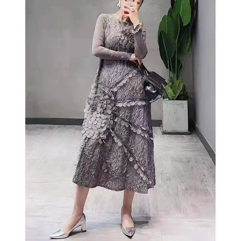 Pleated Gown Pleated Dress by Pleats Clothing 2