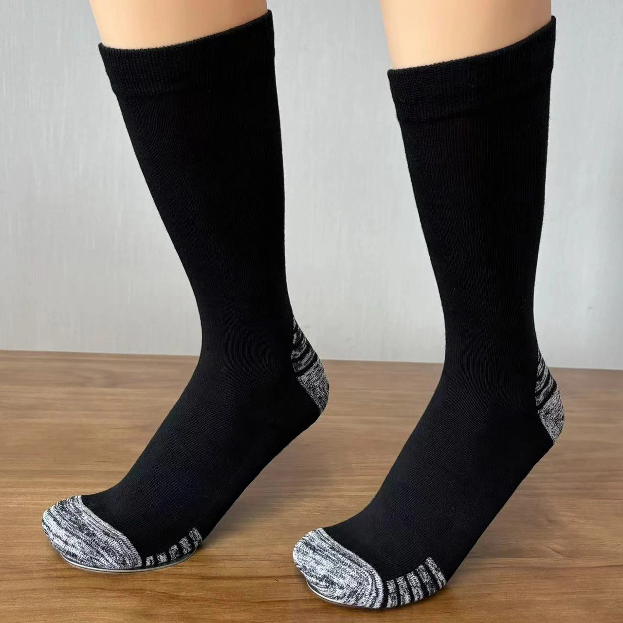 Custom Men's Low MOQ Crew Socks with Logo 1