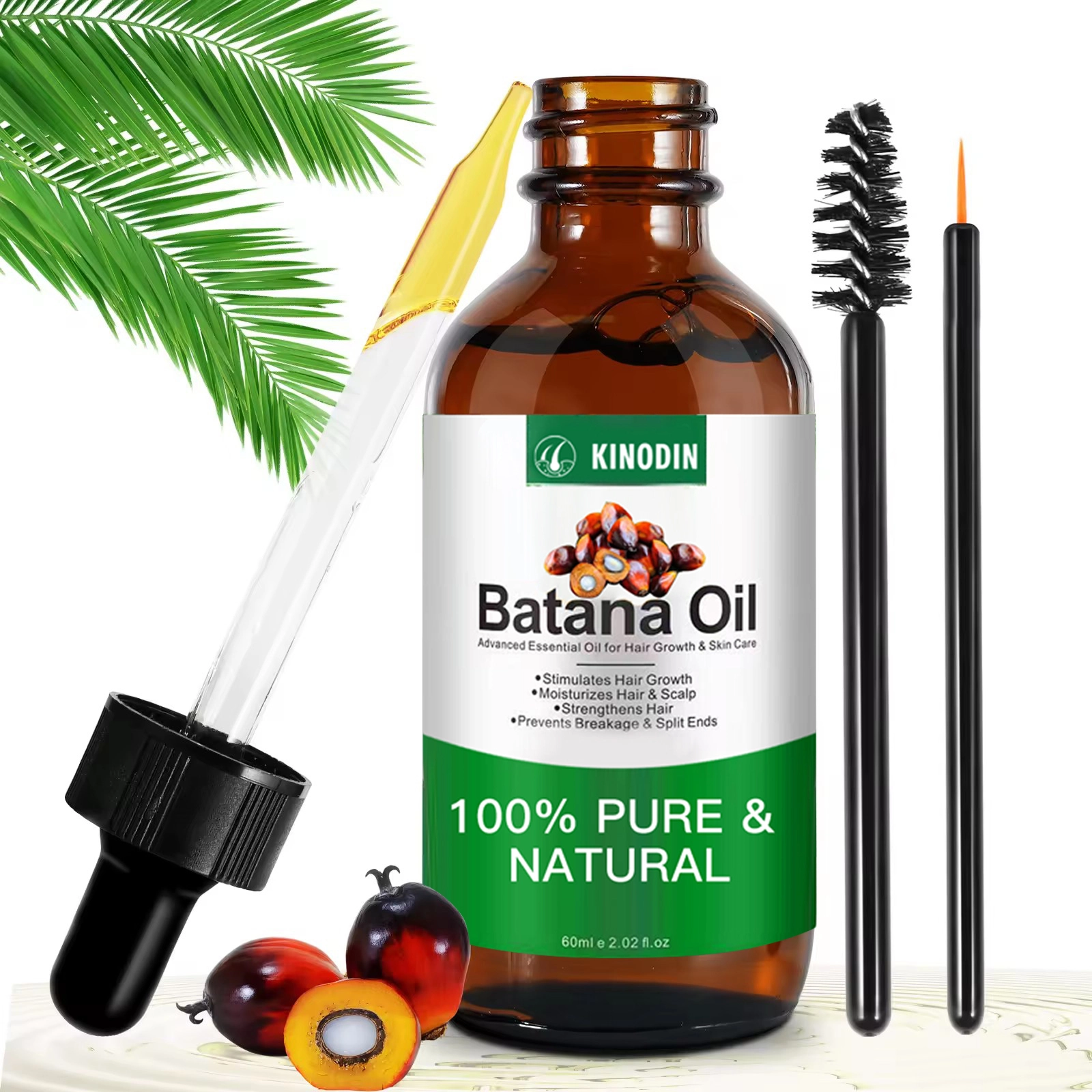 El aceite esencial de batana para el cabello KINODIN previene la caída del cabello y promueve el crecimiento 1