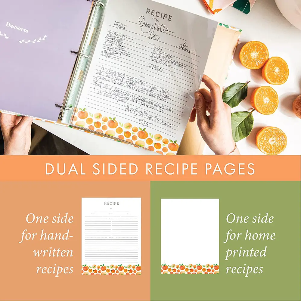 Writing Notebooks Binder Recipe Cooking Book Recipes Book File Folde - for Wholesale - JiayuanET 7