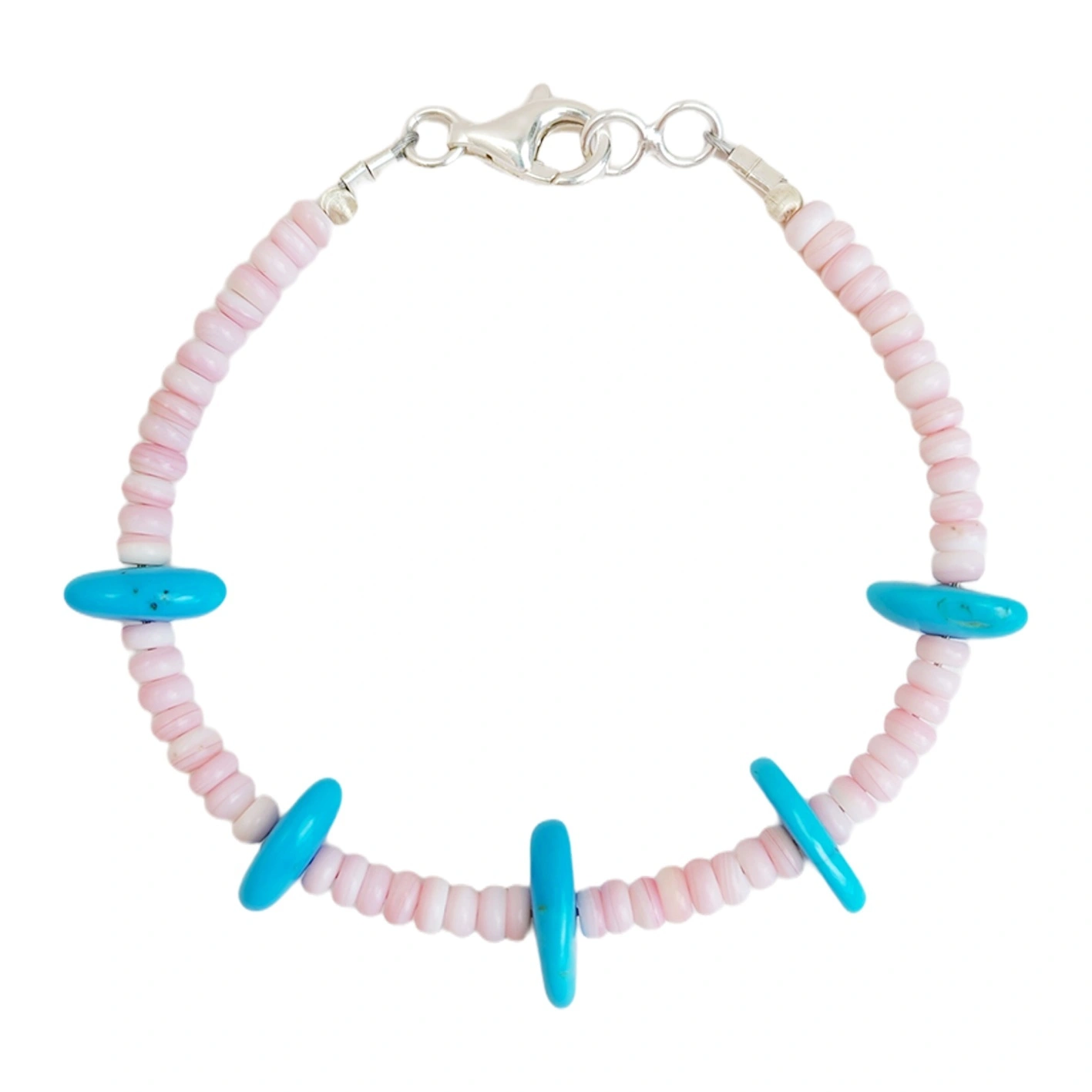 Turquoise Pink Opal Precious Stone Women Gift For Her Colorful Gemstone Fashion Design 1