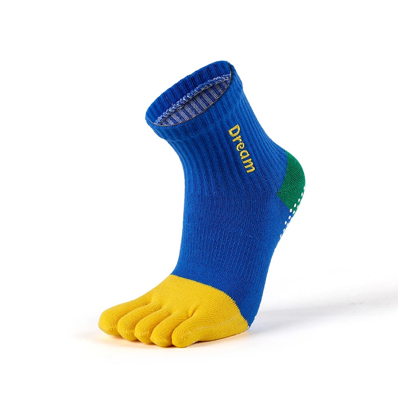 Calcetines de yoga antideslizantes de algodón con 5 dedos para mujer - Gran oferta a bajo precio 1