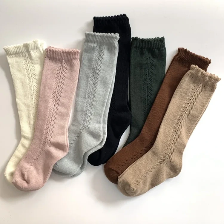 Chaussettes tricotées hautes personnalisées pour bébé d'été 1