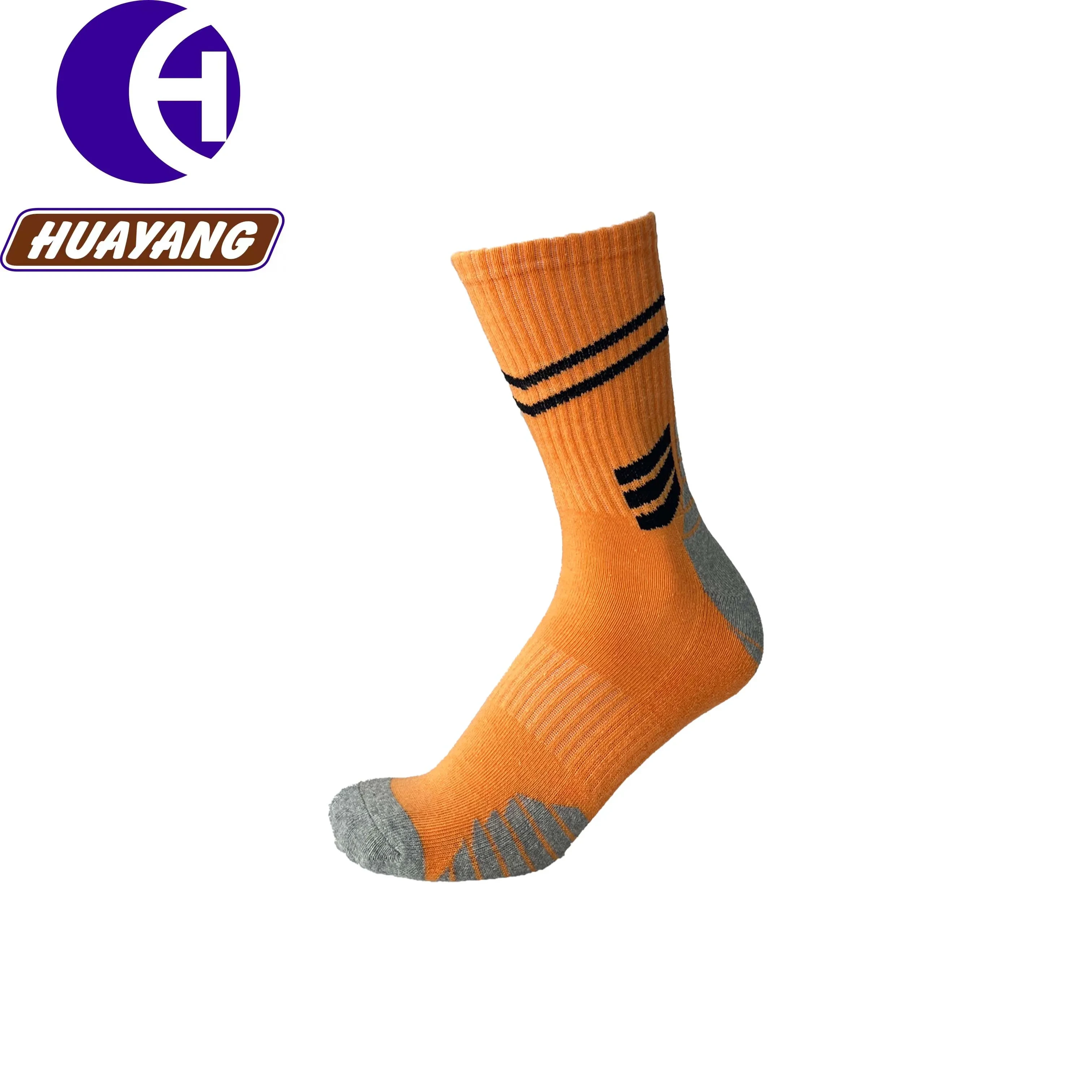 Customized Sporty Thick Crew Socks - High Quality Anti-slip Football Stockings 1
