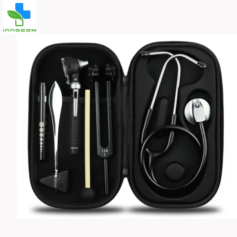 Waterproof Black Stethoscope Case Set with Hard Shell 1
