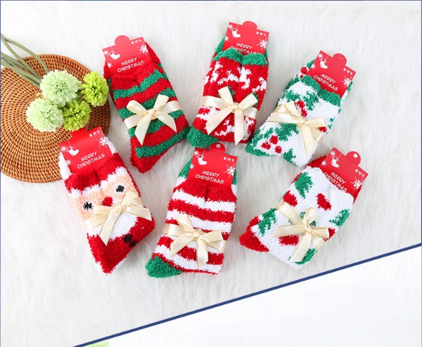 Warm Christmas Ladies Socks, Factory Direct Sell, Best Price, Soft & Breathable 1