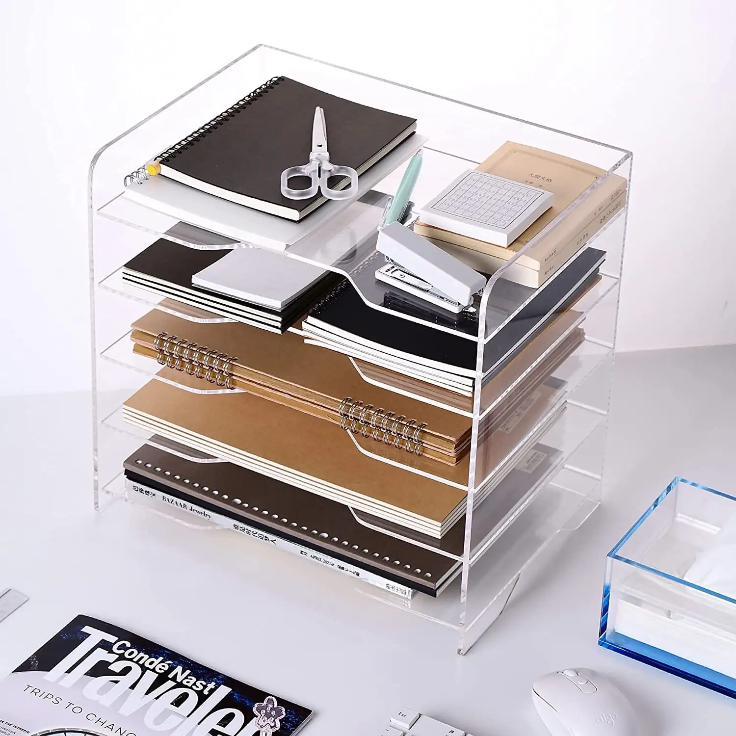 Clear Acrylic Letter Tray Custom Logo - - HQ ACRYLIC 6