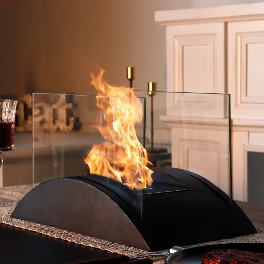Glass Tabletop Fireplace New Image Gifts by NEW IMAGE 5