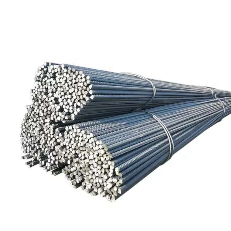 Barras de acero para construcción de acero al carbono Hrb335/400/500 de alta calidad, de 10 mm a 24 mm de diámetro 1