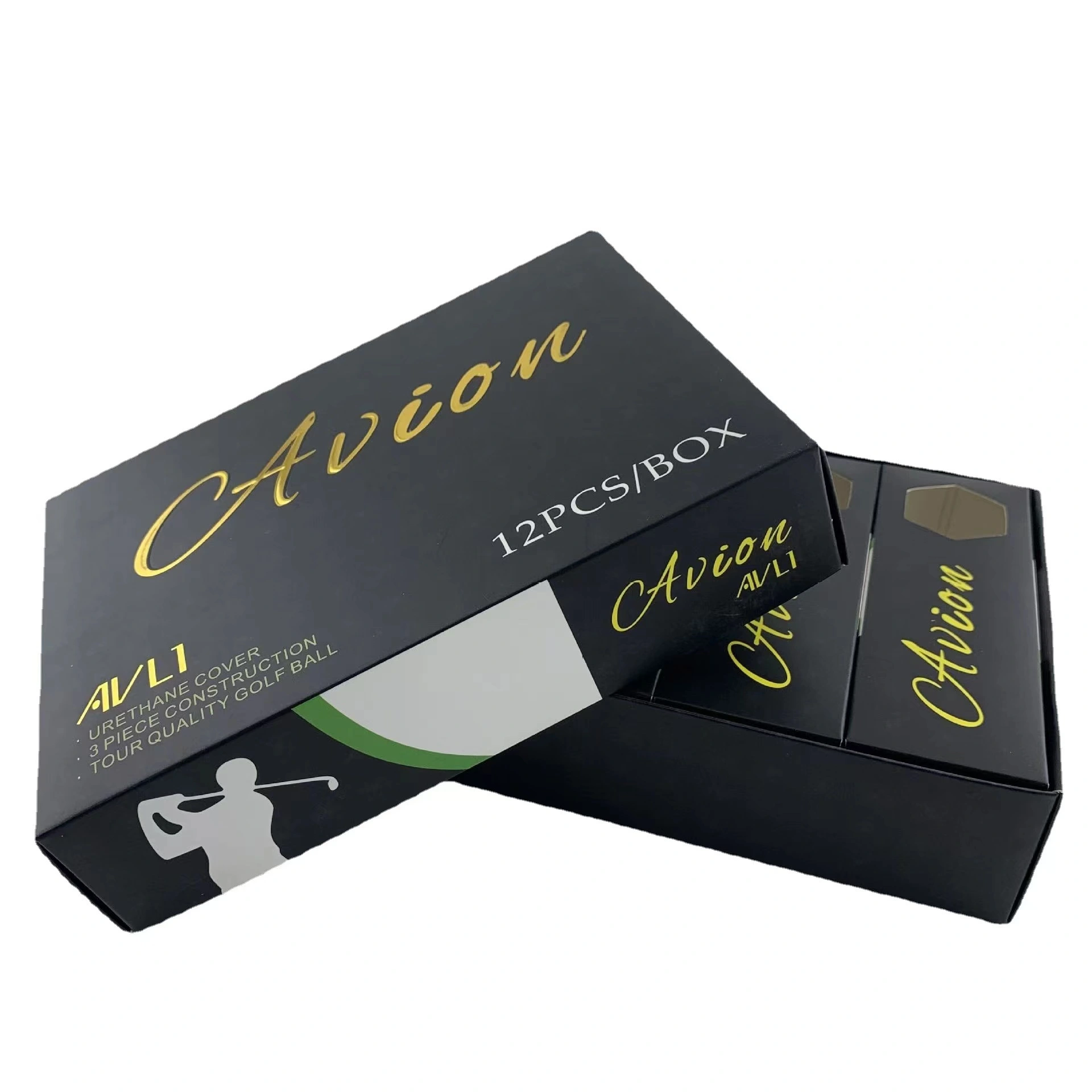 Confezione regalo personalizzata per spedizione di manicotti per 3 palline da golf Confezione in carta riciclata Confezione da 12 palline da golf per dozzine di palline da golf 1
