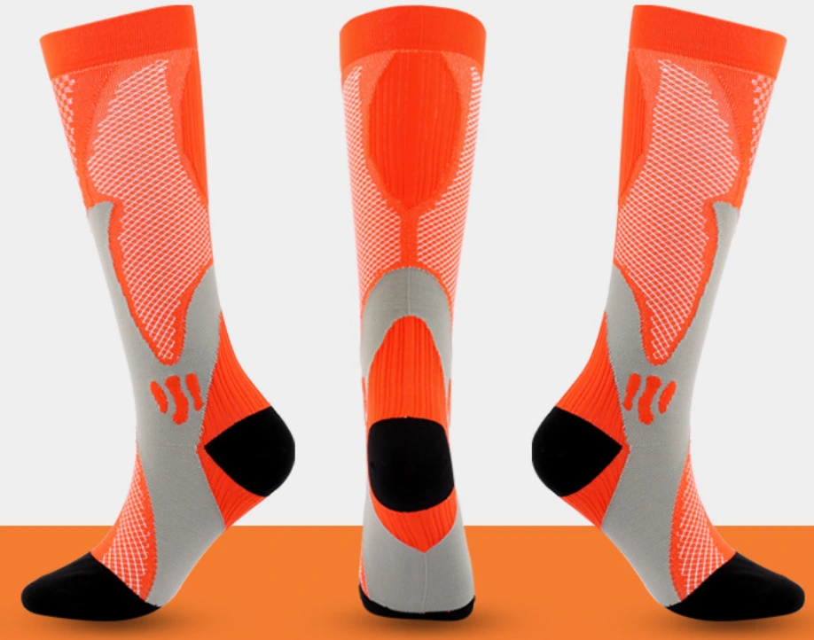 Chaussettes de sport tricotées à compression élastique à manches chevilles 1