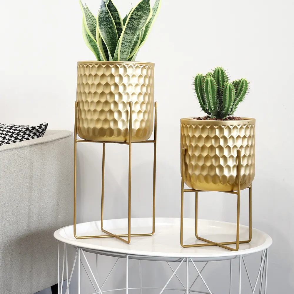 Metal Plant Pots Modern Wholesale - NEW IMAGE 5