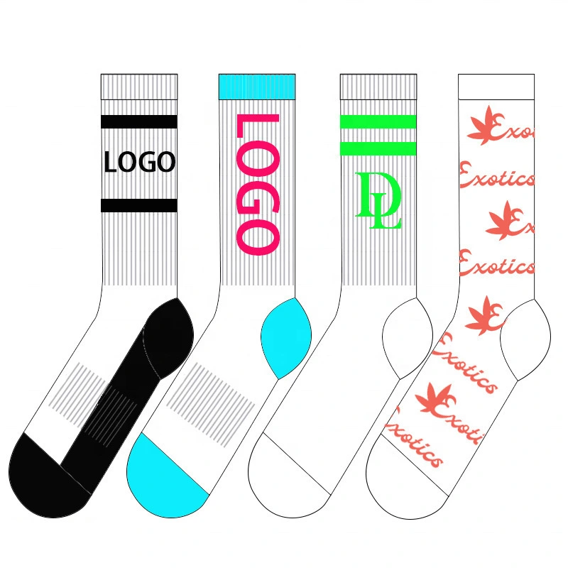 Bamboo Cotton Custom Logo Crew Socks - Low MOQ & Free Design 1