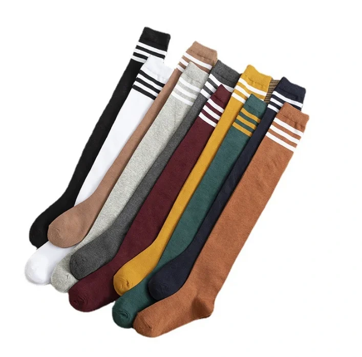 Cotton Anti-Slip Knee High Girl Ladies Socks Student Style Stocking 1