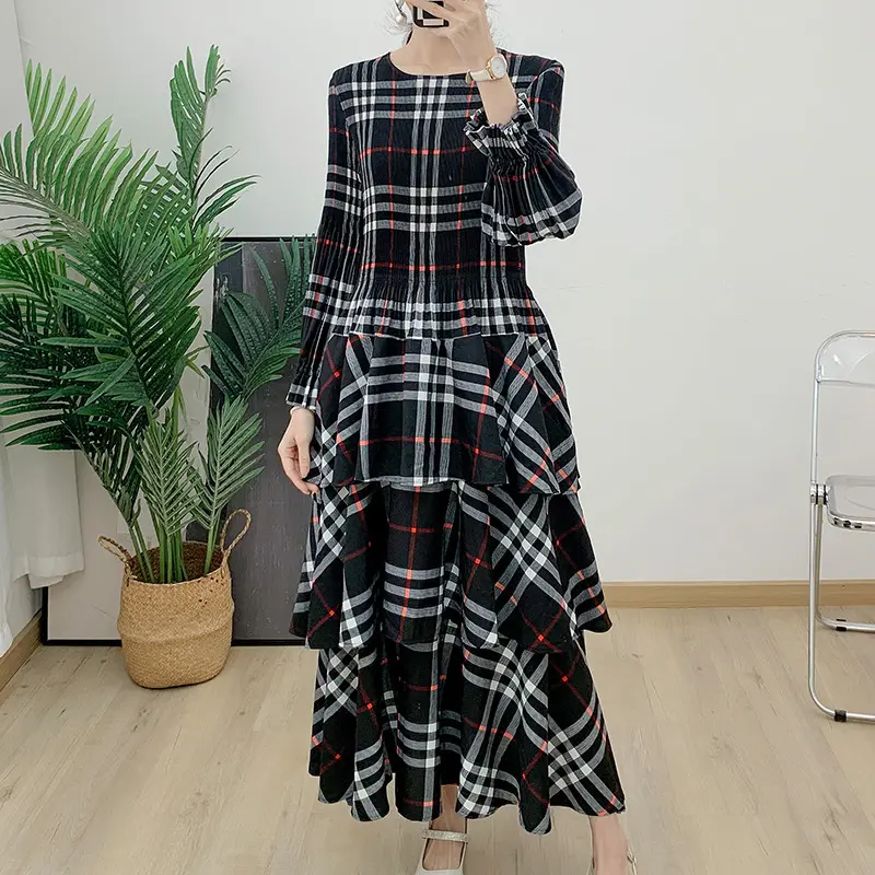 Pleated Gown Temperament Commuter by Pleats Clothing 2