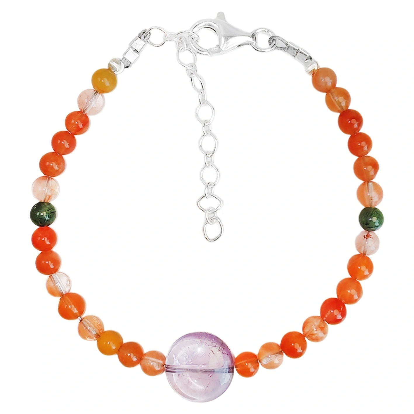 Amethyst Colored Agate Bracelet Fashion Modern Simple Style Fashion Jewelry Women's Jewelry 1