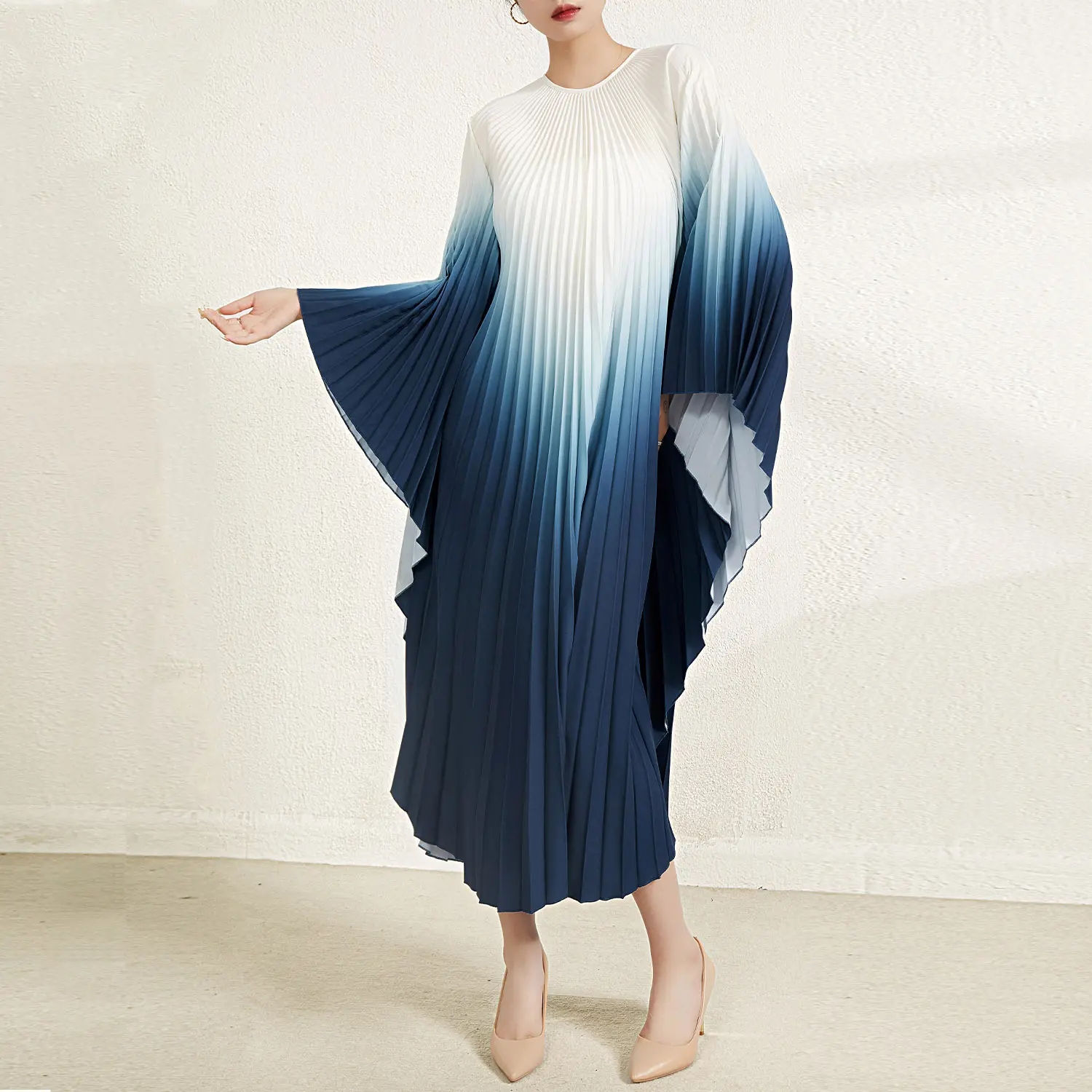 Red Pleated Gown 3-7working Days - - Pleats Clothing 7