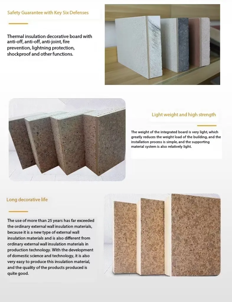 Waterproof Moisture-Proof Glazed Foam Light Porcelain Insulation Decoration Integrated Board