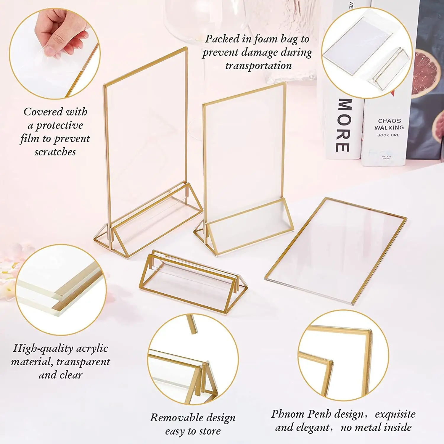 Acrylic Card Holder Customized Logo - - HQ ACRYLIC 3