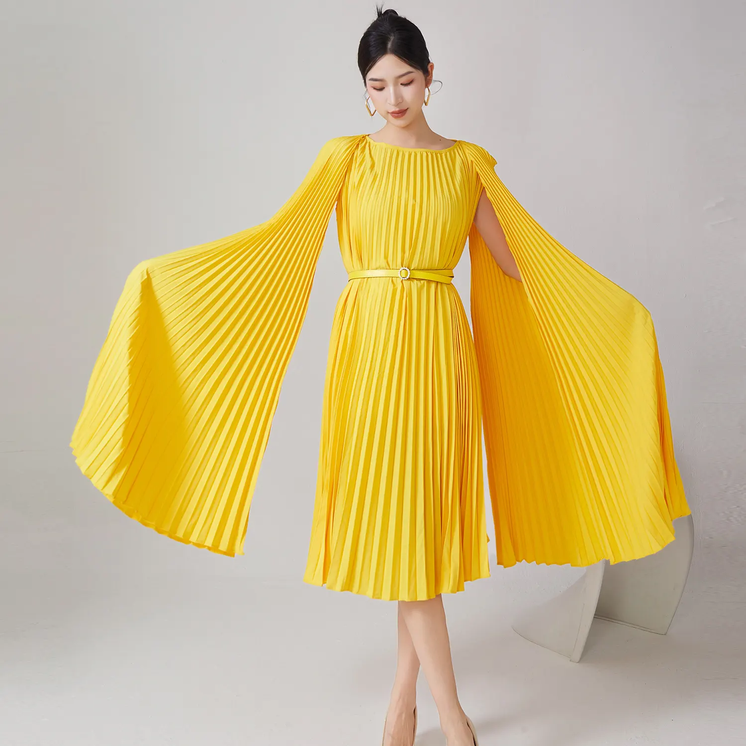 Pleated Short Gown 2024 - - Pleats Clothing 6