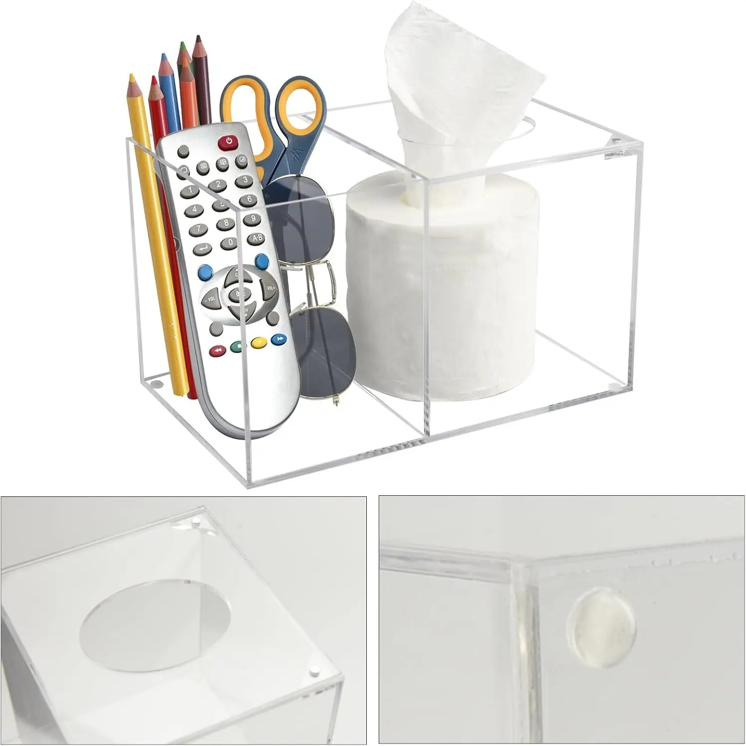 Acrylic Tissue Box Square Customized by HQ ACRYLIC 2