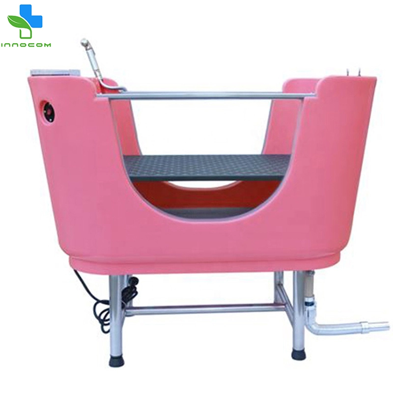 Baignoire électrique rose pour animaux de compagnie avec thérapie à l'ozone pour salon de toilettage 1