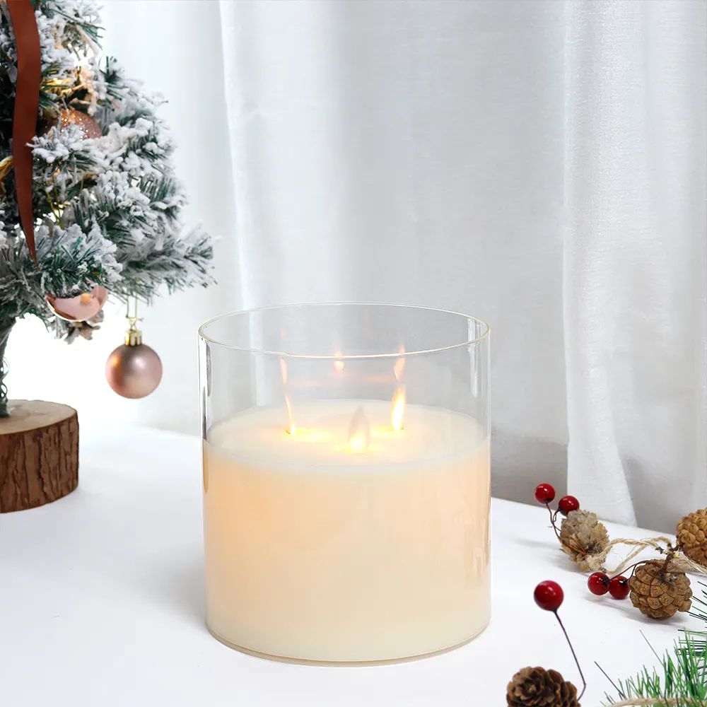 Led Flickering Candle Lights PILLAR by NEW IMAGE 2