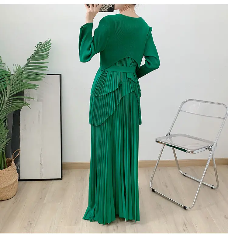 Pleated Short Gown Pay with the World’s Most Payment Methods. by Pleats Clothing 5