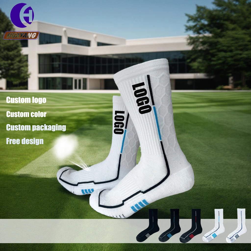 Custom Athletic Knitting Socks High Quality Breathable And Comfortable Free Design 1
