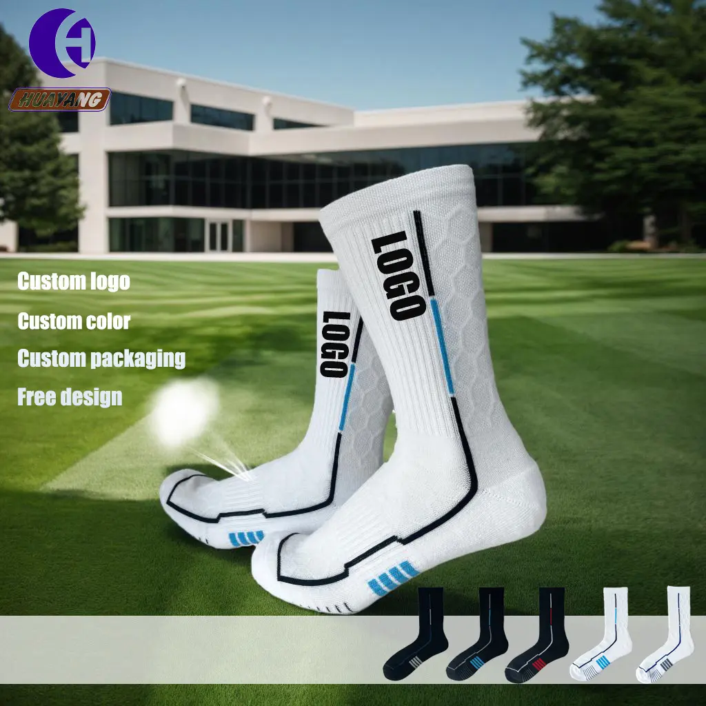 Mens Black Athletic Socks Knitted by Huayang 2