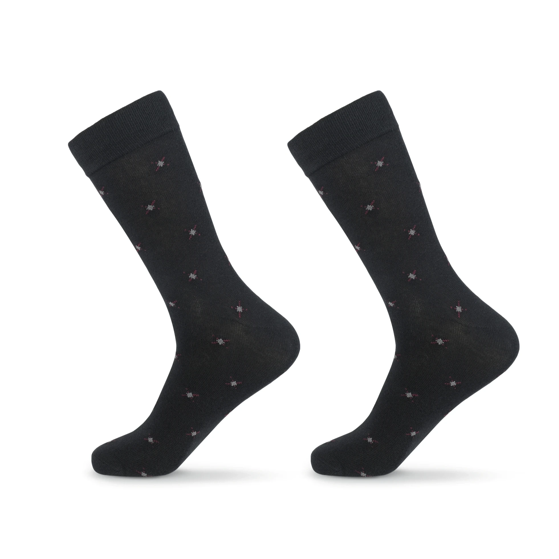 Fabricant de chaussettes habillées en coton avec logo personnalisé pour hommes 1