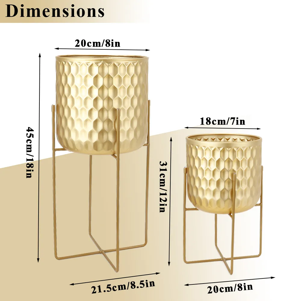 Metal Plant Pots Modern Wholesale - NEW IMAGE 7
