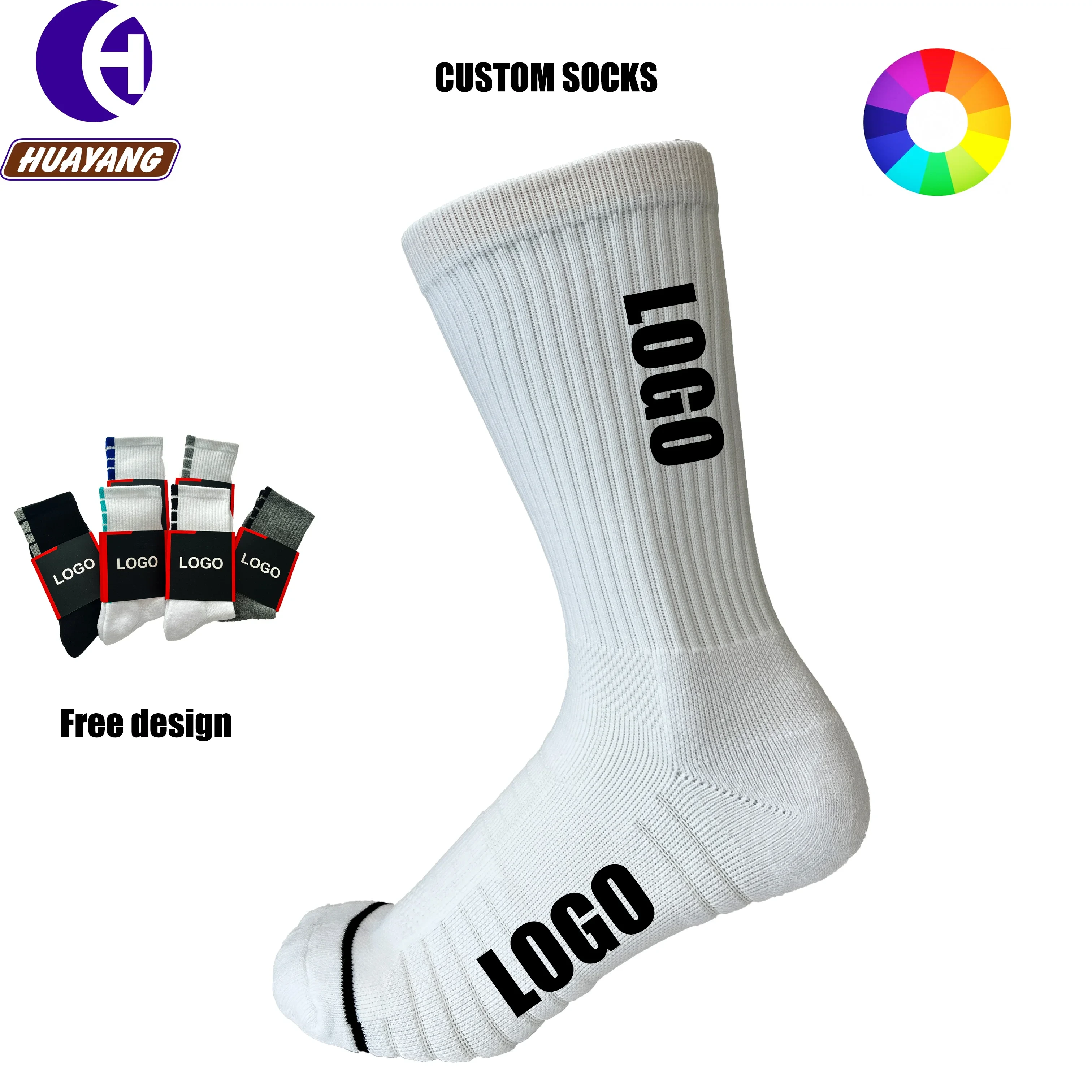Custom Men's Sports Socks Quick Dry Anti-slip Jacquard for Summer Spring Autumn 1