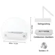 Table Top Bio Ethanol Fireplace White by NEW IMAGE 7
