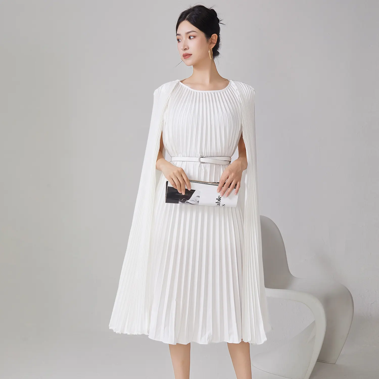 Pleated Short Gown 2024 - - Pleats Clothing 4