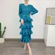 Gold Pleated Gown Women's Clothing Manufacturers by Pleats Clothing 5