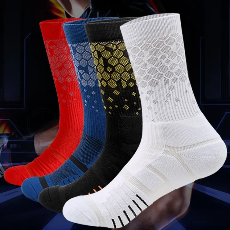Men One Size Custom Sports Socks - High Quality Polyester Material 1