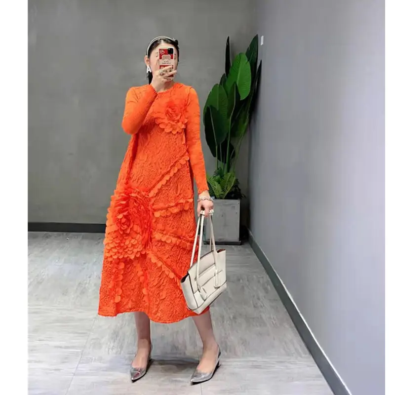Pleated Gown Pleated Dress by Pleats Clothing 5