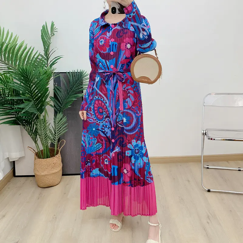 Strapless Pleated Gown Autunmn by Pleats Clothing 4