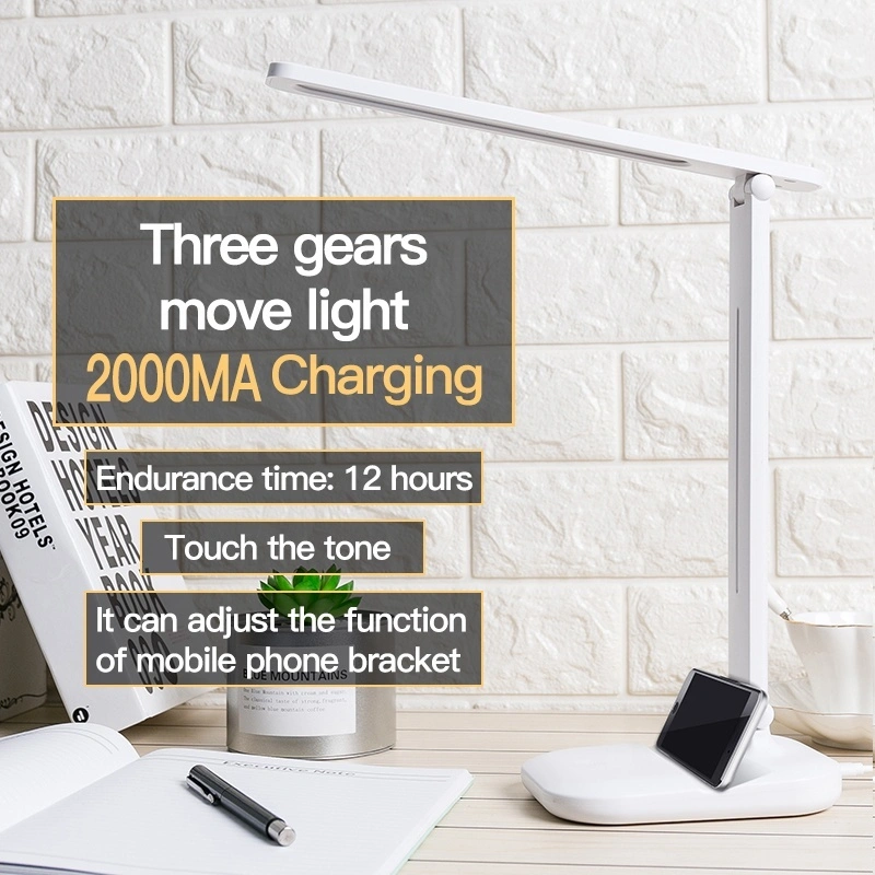 Gl-1dc 3 Dimmer Multifunctional Foldable Recharge Led Desk Lamp Modern Bedroom Stepless Dimming Eyeshield Study Table Lamp 1